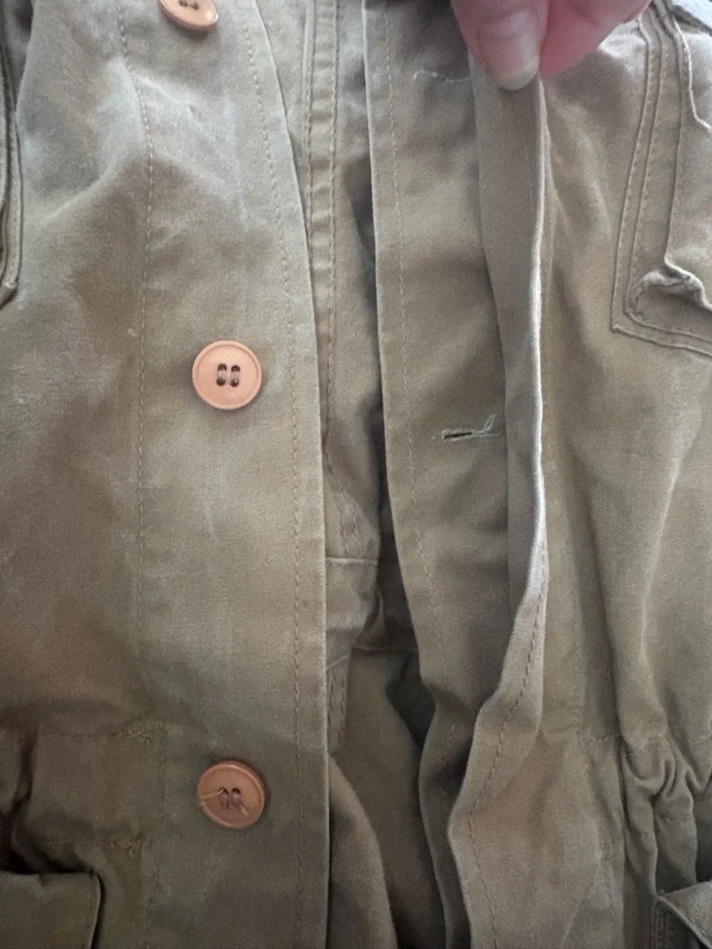 Vintage Banana Republic Safari Bush Jacket XS Italian Canvas Military Field Coat - Picture 16 of 16